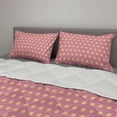 thumbnail image 2 of Polka Dots Comforter & Sham Bedding Set, Geometrical Modern Classic Retro Vintage Romantic Circles Rounds Image, 3 pcs Duvet Set Microfiber Filling Quilt, 5 Sizes, Salmon and Pink, by Ambesonne, 2 of 4
