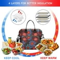 thumbnail image 4 of OBREWU Pioneer Flower Womens Lunch Box for Work,Insulated Large Pioneer Flower Lunch Bag for Women,Loncheras Para Mujer,Leakproof Adult Lunch Bag for Work,Beach,Travel,Picnic,Camping, 4 of 7