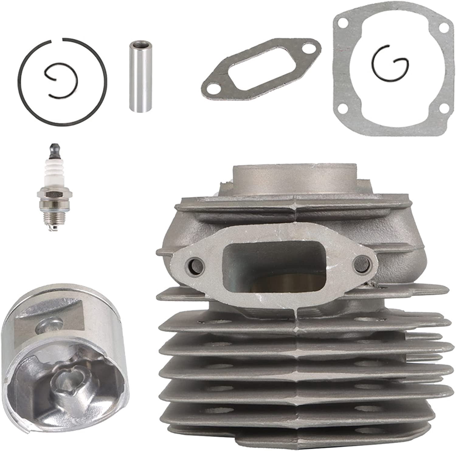 Kit Piston Cylindre 56 Mm Pour Tronçonneuse Husqvarna 395 395XP 359 EPA - Réf. 503 99 39 03 - Complet Avec Joints & Bougie - 5