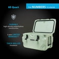 thumbnail image 4 of Lifetime 65 qt Bear-Resistant Camping Cooler, Premium High Performance, Ice Retention, Hard Cooler, 75 Can Capacity, Sage Green (91417), 4 of 12