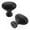 MultiColor, variant on Hickory Hardware Williamsburg Collection Knob, 1-1/4" X 13/16" Oval - Black Nickel Vibed