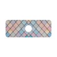 thumbnail image 7 of Yayeee Faucet Mat for Kitchen Sink 14.7" Diatomite Long Splash Guard Pad, Orange Art Pattern, 7 of 7