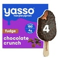 thumbnail image 3 of Yasso Frozen Greek Yogurt Bars Fudge Chocolate Crunch Bars 4 2.65fl oz 4 bars, 3 of 10