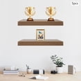 thumbnail image 2 of 5 Pcs 33x16in Foamed PVC Wire Rack Covers for Closet Removable Pantry Shelves Covers with Practical Brackets for Bathroom Kitchen Shelving(Dark Wood), 2 of 9