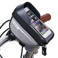 thumbnail image 4 of maskred Front Tube Frame Bag Mobile Phone Touch Screen Organizer Holder Portable Road Cycling Riding Accessories Gray 1Set, 4 of 6