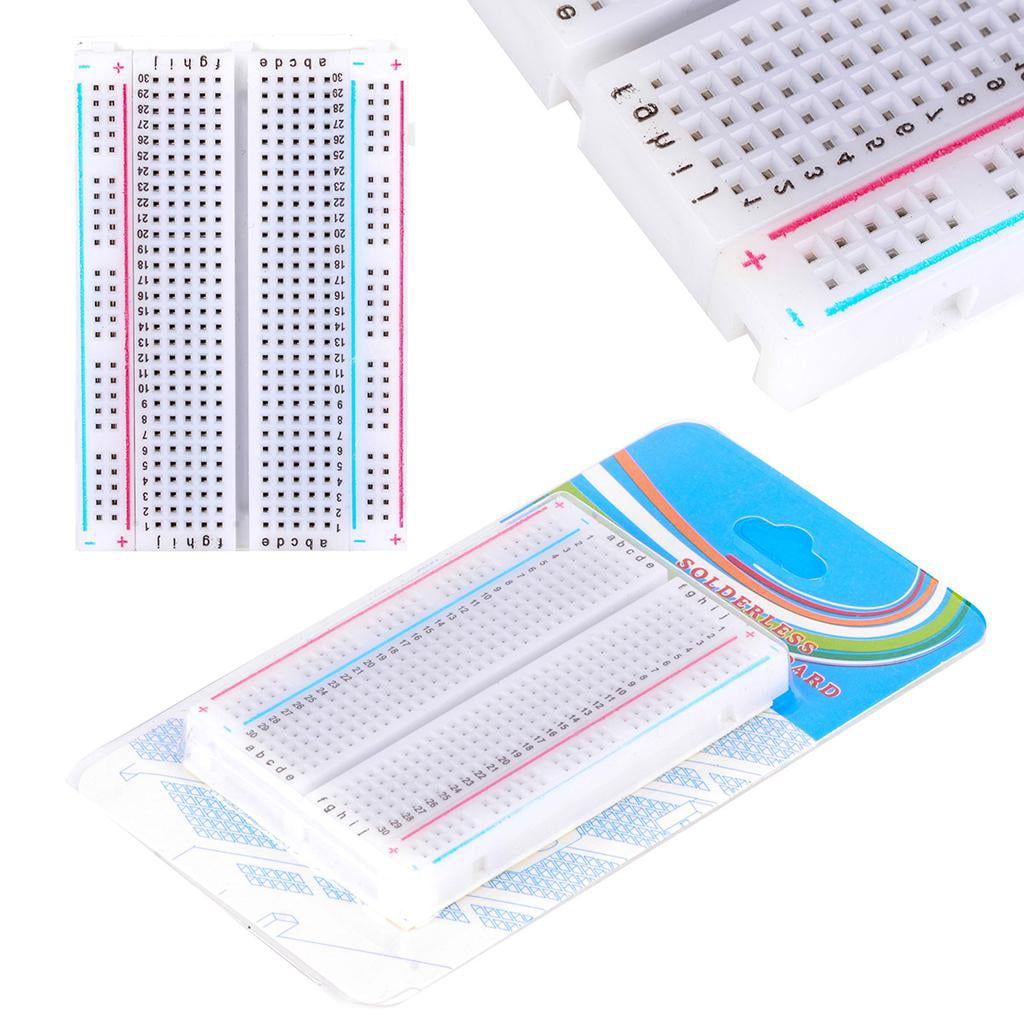jiaping 6x1PC Mini DIY Solderless 400 Contact Points Breadboard Available Test Develop