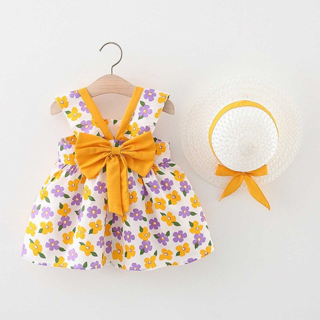Robe pour Fillette Robe d'Été pour Filles Robe d'Anniversaire pour Tout-Petite Robe Chic pour Fille Vêtements 2-3 Ans