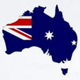 thumbnail image 2 of CafePress - Australia Flag Map Infant Bodysuit - Baby Light Bodysuit, Size Newborn - 24 Months, 2 of 4