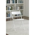 thumbnail image 6 of Resin Folding Chair with Molded Seat and Back White (4-pack), 6 of 15