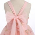 thumbnail image 6 of IBTOM CASTLE Flower Girl Dress Princess Sleeveless Floral Embroidered Kids Summer Wedding Pageant Birthday Tulle Tutu Dresses 7-8 Years Pink, 6 of 8