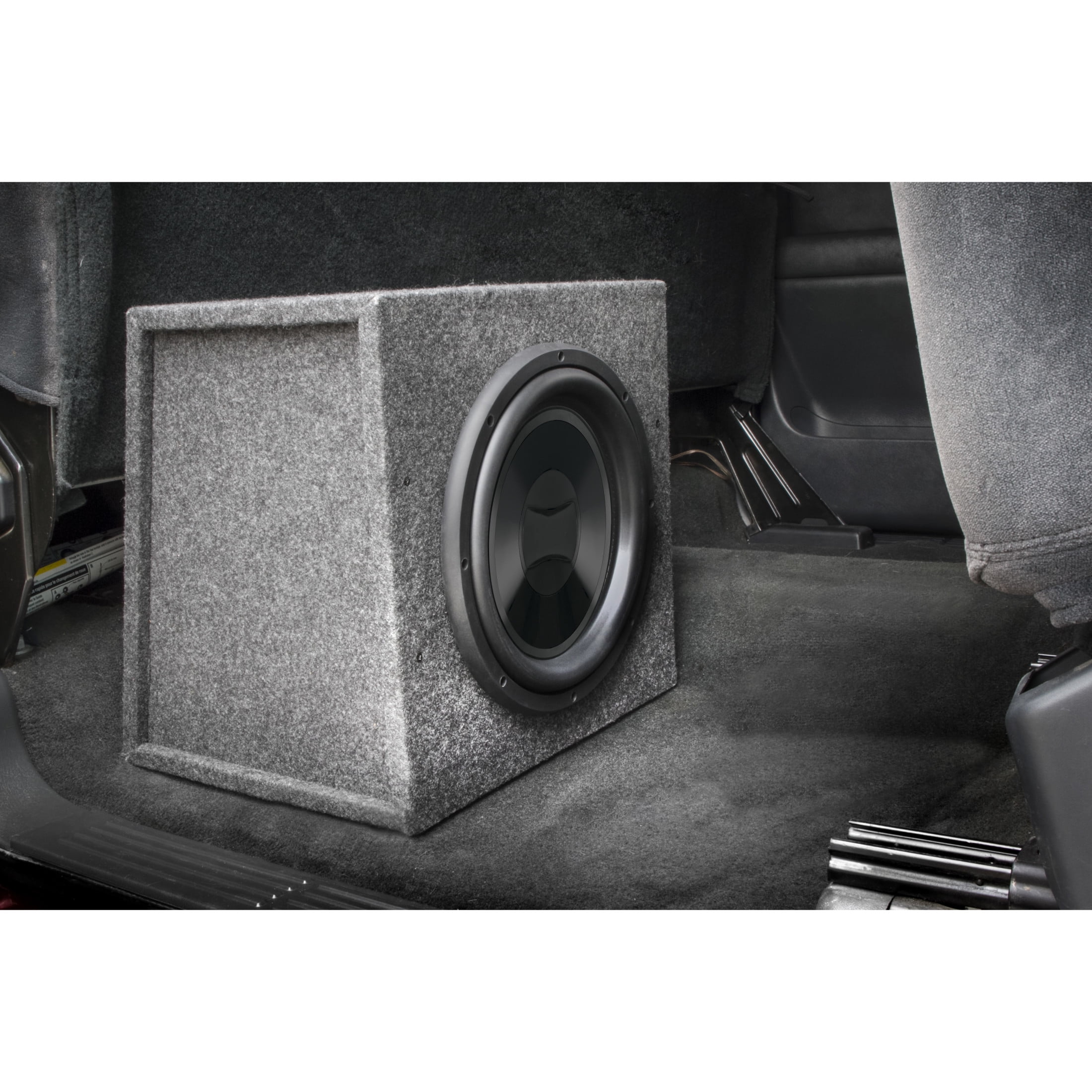(2 pack) Scosche SE12KT-WM1SD 12 in. Single Car Subwoofer Cabinet Enclosure Box 16 x 17  x 20 in Gray Carpet