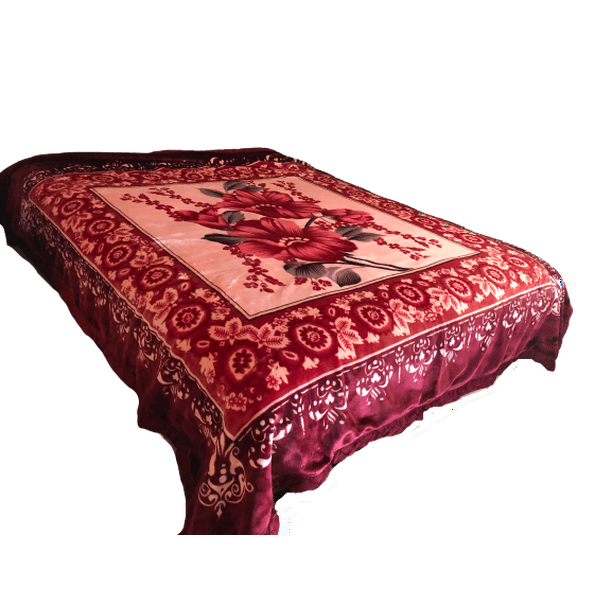 Heavy Korean Mink Fleece Blanket 2 Ply Reversible Silky Soft Plush