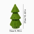 thumbnail image 6 of Clearance Wicker Rattan Christmas Tree, Hand Woven Christmas Tree, Christmas Decoration Gift for Mantel Fireplace Home (Green), 6 of 6