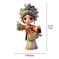 thumbnail image 3 of Colgante de espejo retrovisor de coche | Llavero de acrílico con caracteres de ópera china | Accesorio decorativo para coche cultural | Material ligero y resistente | Idea de regalo pequeño | Fácil, 3 of 6