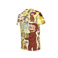 thumbnail image 4 of Curious George Novelty Shirt for Boys 3D Printed T-Shirt Fashion Tees Cool Merch for Kids, 4 of 5