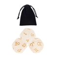 thumbnail image 1 of stanreset 3Pcs Acrylic Astrological Dice Constellation Cards Accessory Dice for gifts Style E, 1 of 9