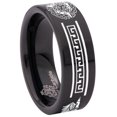 thumbnail image 6 of Ancient Wolf and Raven Tungsten Carbide Ring, 6 of 9