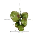 thumbnail image 4 of 1 Bunch Artificial Lifelike Coconuts Fake Fruit Model for Jungle Hawaiian Luau Wedding Party Decoration, 4 of 8