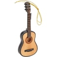 thumbnail image 1 of Miniature Guitar Model, Lifelike Wooden Guitar Model Guitar Ornament with Lanyard for Christmas Tree Living Room Study, Musical Instrument Miniature Decoration, 1 of 8
