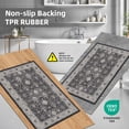 thumbnail image 5 of Runner Rugs Black 2x3+2x4+2x5+2x6 4-Piece Washable Non-Slip Floor Mats, 5 of 9