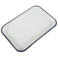 thumbnail image 3 of Miangastore Enamel Baking Sheet Pan - White Ceramic Cookie Sheet Non-stick Jellys Rolls Pan Rectangular Serving Tray Enamel Dish Pancake Oven Tray for Kitchen, 3 of 9