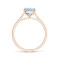 thumbnail image 2 of Angara Natural 1.85 Ct. Aquamarine Fashion Ring in 14K Rose Gold for Women (Ring Size: 3), 2 of 9