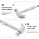 thumbnail image 2 of GOOHOCHY 3 mini llaveros de martillo de metal, llavero colgante para bolso, práctico llavero creativo., 2 of 7