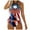 Black, variant on FhsagQ Womens Swimsuit Sets Crotchless Underwear Women's Flag Independence Day Split Printing Tangini Neck Drawstring Side Drawstring Swimsuit Two Piece Suit Black S