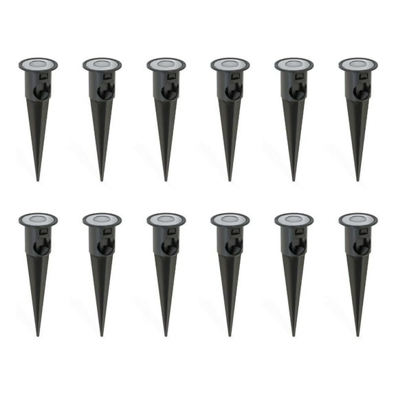 Malibu 12 PK LED Deck Lights Low Voltage Landscape Light in Ground Lighting for Steps,Stair,Patio,Floor,Kitchen, Outdoor Led Landscape Lighting 8401-2430-12