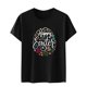 thumbnail image 1 of Tops con estampado de Pascua de manga corta con cuello redondo para mujer Fridja  bn4233, 1 of 6
