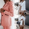 thumbnail image 4 of Women's Business Casual Pocket Work Office Blazer Back Slit Jacket Suit, 4 of 5