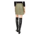 thumbnail image 2 of Bar III Womens Faux-Leather Faux-Wrap Mini Skirt Green S, 2 of 2