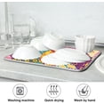 thumbnail image 7 of FREEAMG Japanese Patterns Classical Flower Dish Drying Mat for Kitchen Counter,Super Quick Absorbent Composite Sponge Dish Drying Pad,Heat Resistant Non-Slip Rack Tableware Mat, 18"x 24", 7 of 7