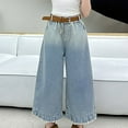 thumbnail image 2 of JSCDRPDWL Plus Size Ripped Jeans Y2k Jeans Black Sweat Pants Comfy Clothes 14/16 Girls Clothes Athletic Clothes Girls Size 14 Clothes Size 5, Sky Blue 9-10 Years, 2 of 8