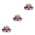 thumbnail image 2 of Yuarrent Montura de anteojos de plumas para manualidades, Color brillante, fiestas temáticas de carnaval, decoración decorativa para Type1 NO1, 2 of 6