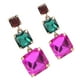 thumbnail image 4 of Pendientes cuadrados geométricos exagerados, colgantes de aleación de moda, accesorios para niñas y mujeres, coloridos, 4 of 14