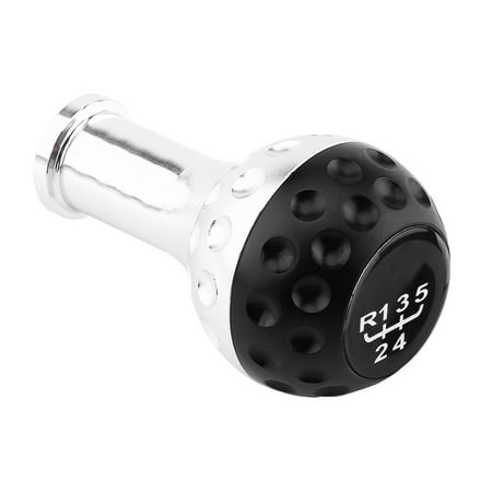 Black And Red Gear Shifter HERCHR Universal Aluminum 5 Speed Car Manual Gear Shift Knob Head Shifter Lever, Shifter Knob,Gear Shift Knob, Gear Shift Knob Head ()
