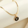 thumbnail image 4 of SIfdSeng Collier Initiale 26 Forme Ronde Chaîne Alphabet 26 Collier Alphabet A Z Initiale 26 Colliers Dorés pour Femmes Filles, 4 of 6