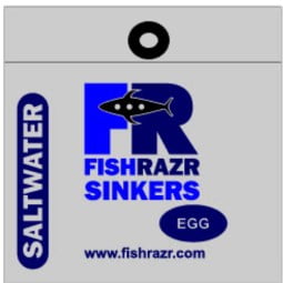 8 oz Egg Lead Sinkers 2 pack