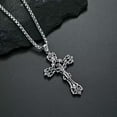 thumbnail image 4 of GKNET Vintage Jesus Crucifix Cross Pendant Necklace Christian Delicate Jewelry Men Women 24", 4 of 6