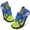 BlueYellow, variant on Unisex Kids Water Shoes Quick-Dry Non Slip,Flats,Closed Toe,12 Little Kid