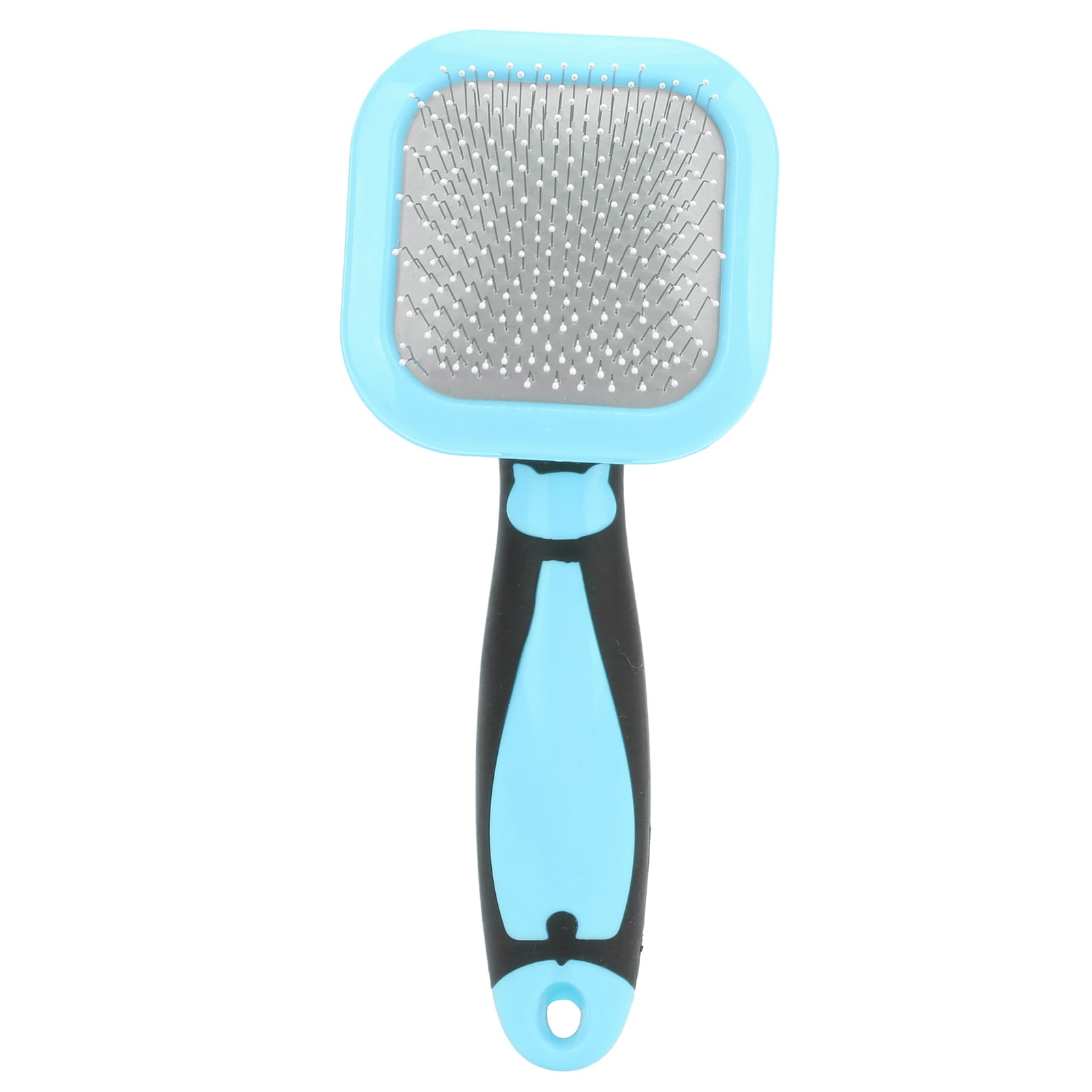 Pet Hair Removal Needle Comb, Blood Circulation Rubber + Stainless Steel Cat Brush  For Dogs For Cats White,Orange,Blue