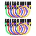thumbnail image 1 of Cable de sonido de micrófono balanceado 12x XLR-M a XLR-F 6 colores 6 pies perfke, 1 of 9