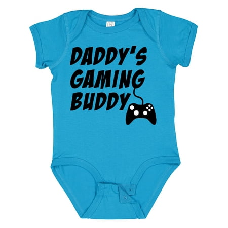 

Inktastic Daddy s Gaming Buddy with Controller Gift Baby Boy or Baby Girl Bodysuit