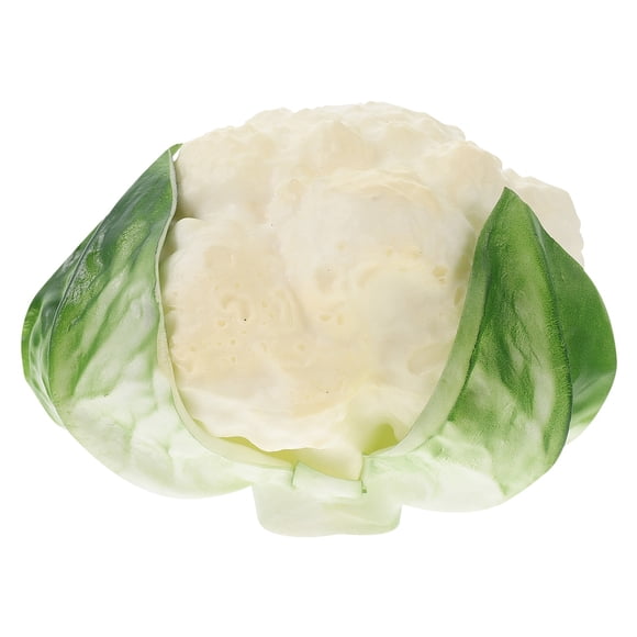 EeaseMX Adorno de coliflor artificial, decoración vegetal realista, escena vívida.
