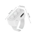 thumbnail image 2 of Blasgw Remote Control Short Video APP Page Turner For Phone Camera, Bluetooth Button Clicker Vidoe Scrolling Ring Rechargeable Camera Remote All Kinds White, 2 of 10