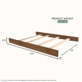 thumbnail image 2 of Evolur Convertible Crib Wooden Full Size Bed Rail, Sedona, 2 of 6