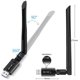 thumbnail image 3 of Adaptador WiFi para PC, Dongle WiFi de Red Inalámbrica USB 3.0 de 1200Mbps con Antena de 5dBi para Escritorio/Portátil, Banda Dual 2.42G/5.8G 802.11ac, Compatible con Windows 11/10/8/8.1/7/Vista/XP, 3 of 8