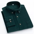thumbnail image 3 of Pure Cotton Corduroy Long-Sleeved Shirt Men's Classic Retro Wear-Resistant Scratch-Resistant Casual Social Men Overalls, 3 of 6