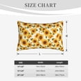 thumbnail image 4 of Sikiie Modern Elegant Sunflower Print Plush Pillow Cover, Wrinkle-proof and Stain-resistant Pillow Protector without Pillow Core, Home Decoration-16"x24", 4 of 6
